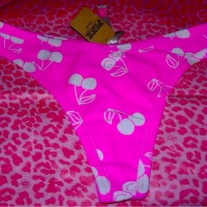 PINK Sexy Thong String VCut LOGO Valentine Pink Berry Cherry M L XXL NWT